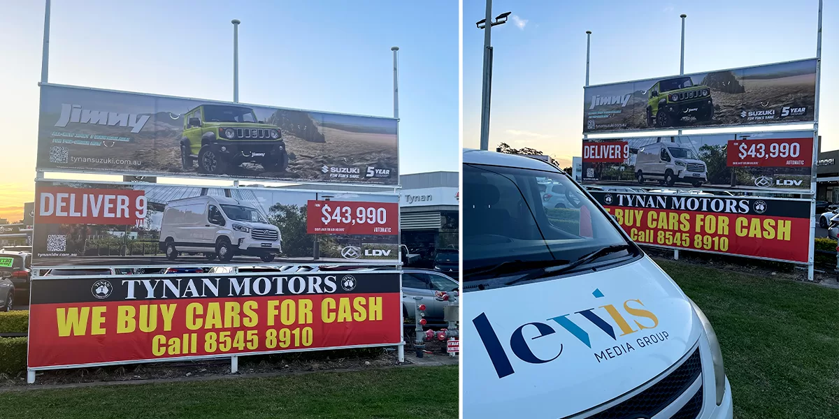 Outdoor Signage for Tynan Motors